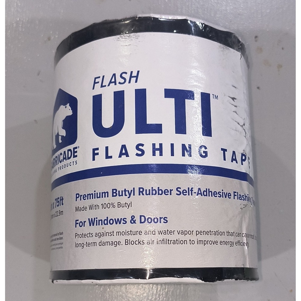 Barricade Ulti Premium Butyl Rubber Self Adhesive Flashing Tape Windows Doors